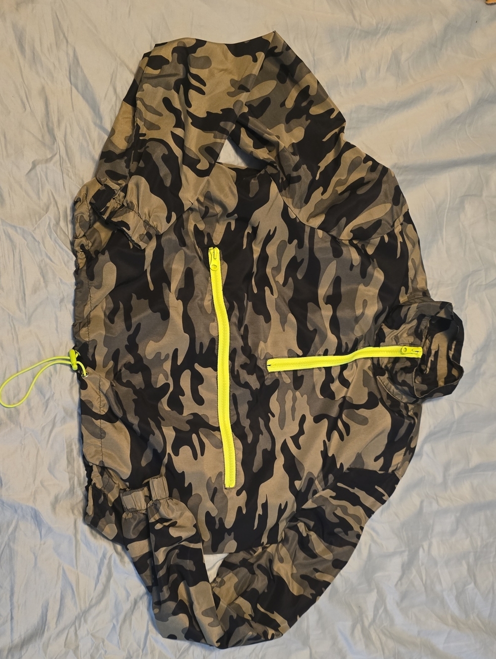 Rue21 Camo Jacket with Neon Yellow Trim